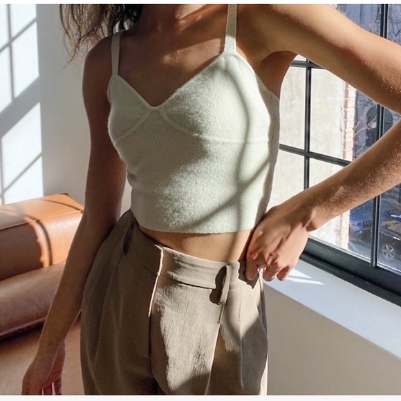 Aritzia Tops - Aritzia Wilfred Sicily Bustier Knit Tank Top